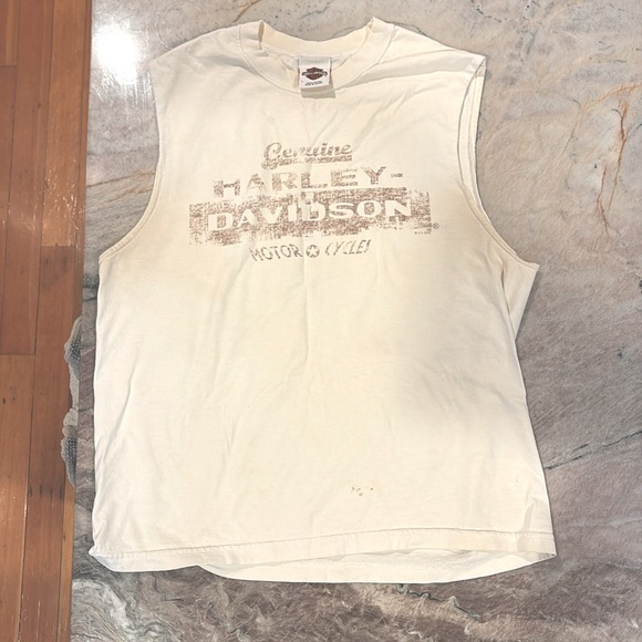 Genuine Harley Davidson tank top. Men’s large. Normal wear and tear. - Picture 1 of 3